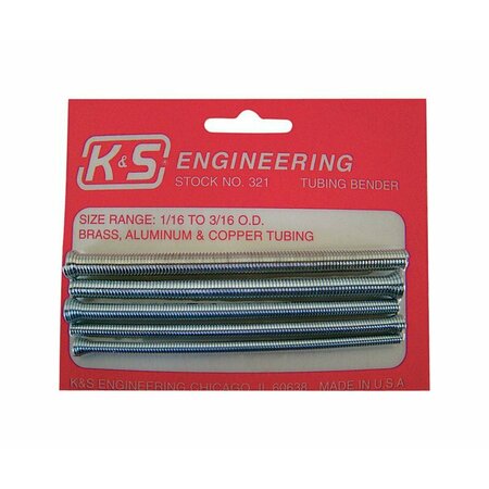 K&S PRECISION METALS TUBING BENDR3/16 in. MAX 5PC 321